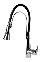 ALFI ALFI ABKF3001-PC Single Handle Deck-mount Pull-down Kitchen Faucet with Sprayer