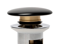 ALFI ALFI AB8056-BM Brand Brass Ceramic Mushroom Top Pop Up Drain