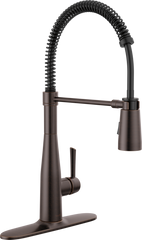 DELTA FAUCET DELTA 9613-RB-DST Essa Single-Handle Pull-Down Spring Kitchen Faucet 1.8 GPM