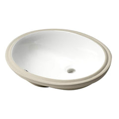 ALFI ALFI ABC602 Oval Undermount Ceramic Sink 23 inch