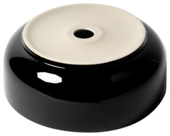 ALFI ALFI ABC908 Brand Black And White 15 Inches Round Above Mount Ceramic Sink