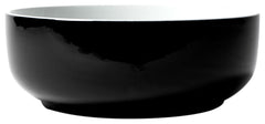 ALFI ALFI ABC908 Brand Black And White 15 Inches Round Above Mount Ceramic Sink
