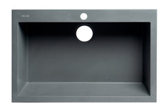 ALFI ALFI AB3020DI-T Drop-In Single Bowl Granite Composite Kitchen Sink