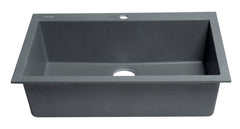 ALFI ALFI AB3020DI-T Drop-In Single Bowl Granite Composite Kitchen Sink