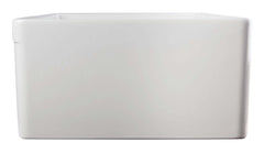 ALFI ALFI AB511-W Decorative Lip Apron Single Bowl Fireclay Farmhouse Kitchen Sink