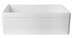 ALFI ALFI AB511-W Decorative Lip Apron Single Bowl Fireclay Farmhouse Kitchen Sink