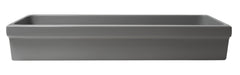 ALFI ALFI AB48TRGM Above Mount Fireclay Bathroom Trough Sink