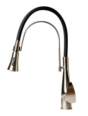 ALFI Alfi ABKF3001-BN Kitchen Faucet with Black Rubber Stem