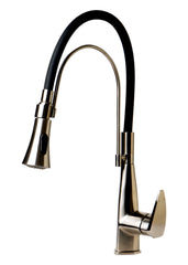 ALFI Alfi ABKF3001-BN Kitchen Faucet with Black Rubber Stem