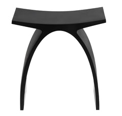 ALFI Alfi ABST77BM Black Matte Arched Solid Surface Resin Bathroom/Shower Stool