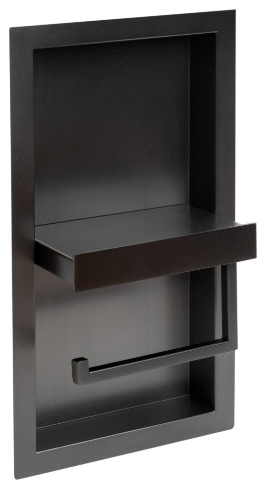 ALFI ALFI ABTPNP88-BB Recessed Toilet Paper Holder Niche