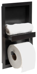 ALFI ALFI ABTPNP88-BB Recessed Toilet Paper Holder Niche