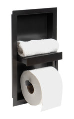 ALFI ALFI ABTPNP88-BB Recessed Toilet Paper Holder Niche
