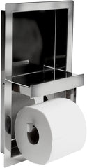 ALFI Alfi ABTPN88-PSS Bathroom Shelving/Toilet Paper Holder 14.5 inchesL x 10 inchesW x 3.9 inchesH