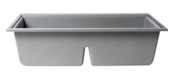 ALFI ALFI AB3418DBUM-T Workstation Step Rim Double Bowl Undermount Sink 33 inches