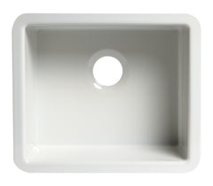 ALFI ALFI AB2017 Undermount Single Basin Fireclay Kitchen Sink 20 inches