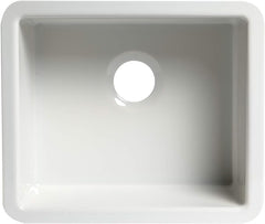 ALFI ALFI AB2017 Undermount Single Basin Fireclay Kitchen Sink 20 inches
