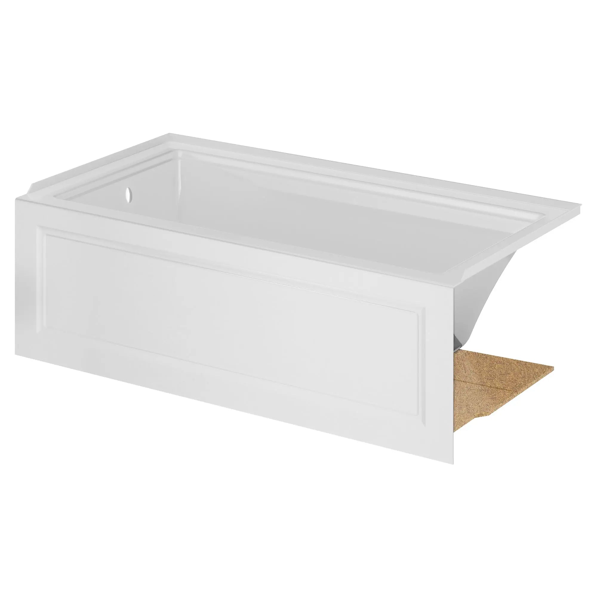 AMERICAN STANDARD American Standard 2544202 Town Square S 60 x 32-Inch Integral Apron Bathtub Left-Hand Outlet