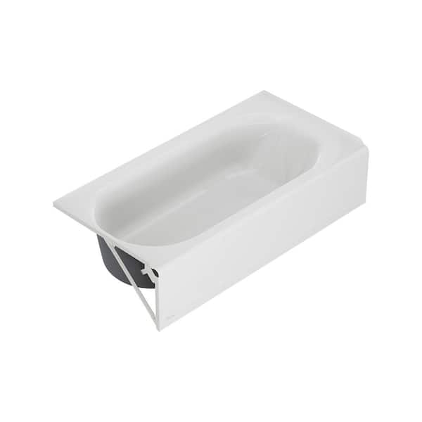 AMERICAN STANDARD American Standard 1390202 Princeton PRO Steel 60 x 30-inch Integral Apron Bathtub with Left-Hand Outlet