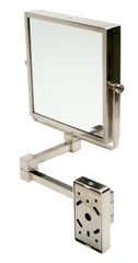 ALFI Alfi ABM8WS-BN ABM8WS Wall Mount Square 8 inches Magnifying Mirror
