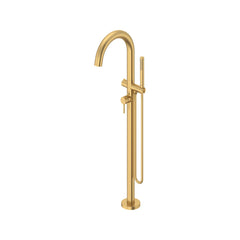 AMERICAN STANDARD American Standard T064951.GN0 Tub Filler Contemporary Round Freestanding with Handshower 1 Lever