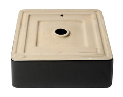 ALFI ALFI ABC903-BM Modern Square Above Mount Ceramic Sink