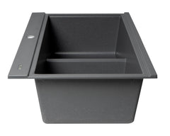 ALFI ALFI AB3418DBDI-T Granite Composite Workstation Step Rim Double Bowl Drop In Sink