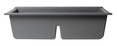 ALFI ALFI AB3418DBDI-T Granite Composite Workstation Step Rim Double Bowl Drop In Sink