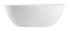 ALFI ALFI AB9975 White Oval Solid Surface Resin Soaking Bathtub