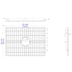 ALFI ALFI ABGR24 Stainless Steel Sink Grid for ABF2418