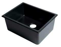 ALFI ALFI AB2418UD-BM Undermount Single Basin Fireclay Kitchen Sink