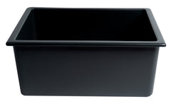 ALFI ALFI AB2418UD-BM Undermount Single Basin Fireclay Kitchen Sink