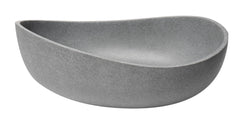 ALFI ALFI ABCO23O Brand 23 Inches Solid Concrete Wavy Oval Above Mount Vessel Sink
