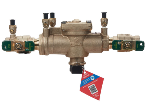 WATTS Watts LF009M2-QT 2 inches Lead-Free Reduced Pressure Zone Backflow Preventer Assembly Quarter Turn Ball Valve Shutoff