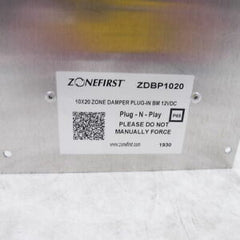 ZONEFIRST Zonefirst ZDBP1020 Zone Damper 12 Vdc 10x20