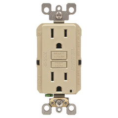 LEVITON Leviton M01-GFNT1-03I SmartlockPro GFCI Receptacle 125 V 15 A NEMA 5-15R