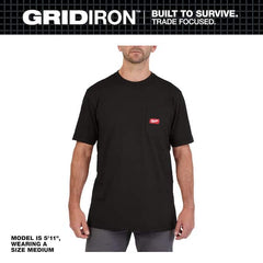 MILWAUKEE Milwaukee 605B-M GRIDIRON Men's Medium Short-Sleeve Pocket T-Shirt
