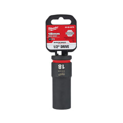 MILWAUKEE MILWAUKEE 49-66-6279 Shockwave Impact Duty 1/2 inches Drive 18MM Deep 6 Point Socket