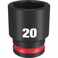 MILWAUKEE Milwaukee 49-66-6737 Shockwave Impact Duty 3/8 Inches Drive 20MM Standard 6 Point Socket