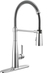 DELTA FAUCET Delta 9613-DST Essa Single-Handle Pull-Down Spring Kitchen Faucet 1.8 GPM