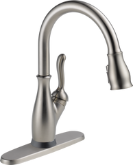 DELTA FAUCET Delta 9178TL-SP-DST Leland Touch 2 O Technology Kitchen Faucet with Touchless Technology