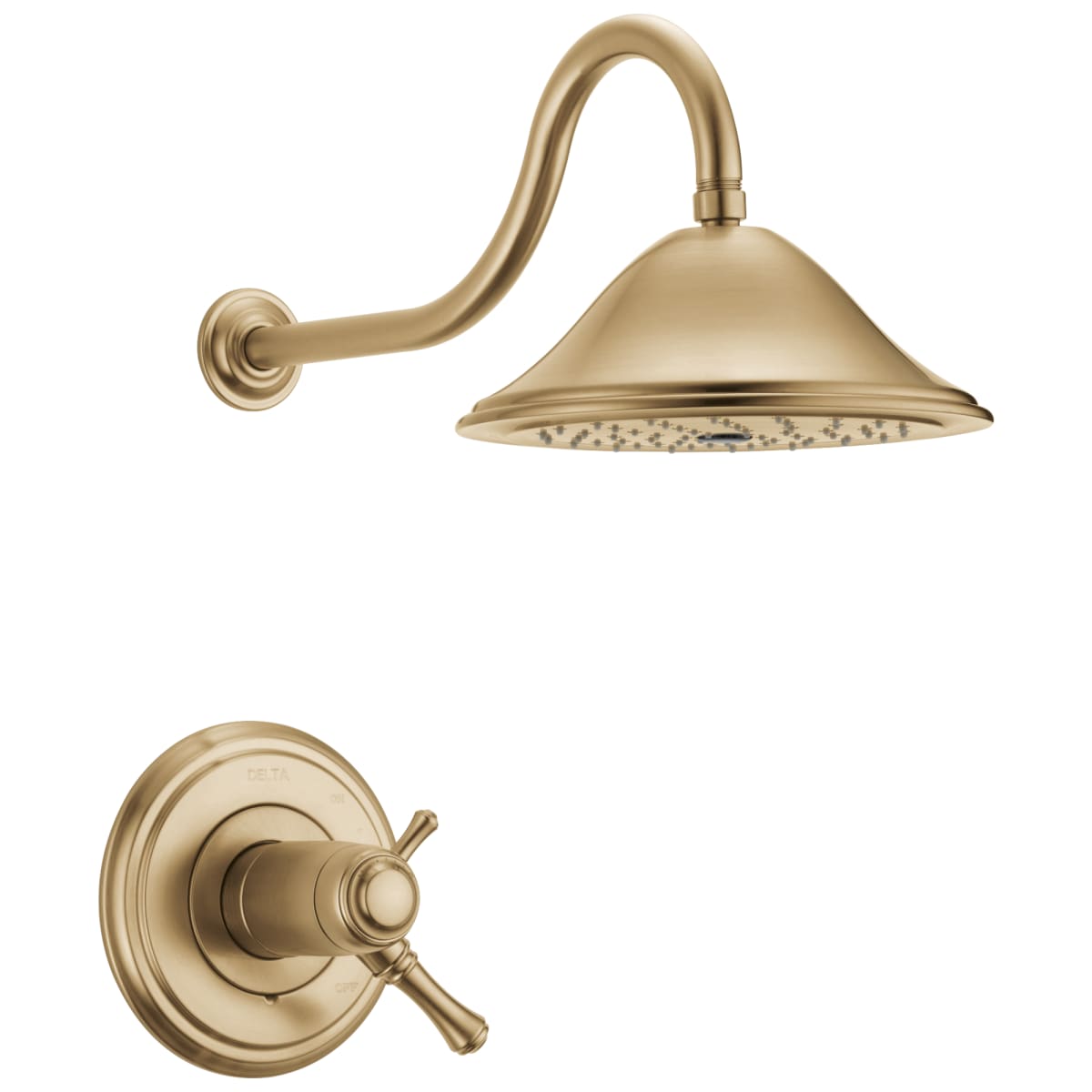 DELTA FAUCET Delta T17T297-CZ Cassidy 17T Series Dual-Function Shower Trim Kit