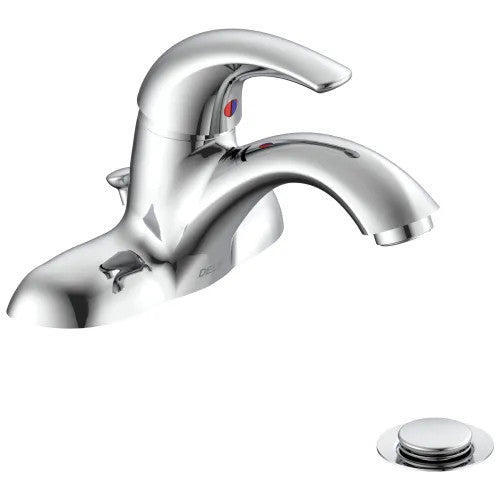 DELTA FAUCET Delta 22C331-WW Tech Single Control Cast Centerset Lavatory Faucet 1.5 GPM