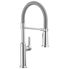 DELTA FAUCET DELTA 18829-DST Rhett Single Handle Pull-Down Kitchen Faucet With Spring Spout