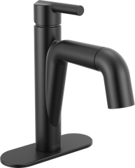 DELTA Delta 15849LF-BLPD Nicoli Single Handle Pull-Down Bathroom Faucet