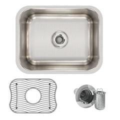 ELKAY Elkay ELUH129DBG Lustertone Classic Single Bowl Undermount Stainless Steel Bar Sink Kit