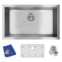 ELKAY Elkay EFU281610TC Crosstown Single Bowl Undermount Sink Kit
