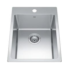 FRANKE Franke BSL2116-9-1N Brookmore 16 inches x 21 inches Drop-In Single-Bowl Kitchen Sink 1 Hole