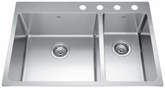 FRANKE Franke BCL2131R-9-4N Brookmore Kitchen Sink 30-7/8 inches x 20-7/8 inches