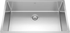 FRANKE Franke BSU1831-9N Brookmore Undermount Single Bowl Stainless Steel Sink 9-in DP